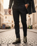 Nukerio Cuban Heel Leather Designer Chelsea Boot - Image 6