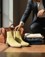 Regal Light Camel Suede Leather Chelsea Boot