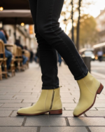 Regal Light Camel Suede Leather Chelsea Boot - Image 4