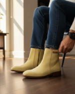 Regal Light Camel Suede Leather Chelsea Boot - Image 2