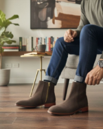 Regal Brown Suede Chelsea Boot - Image 3