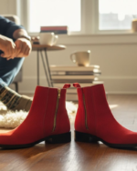 Regal Red Suede Leather Chelsea Boot - Image 5