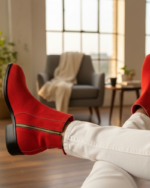 Regal Red Suede Leather Chelsea Boot - Image 2