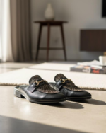 Whisper Snake Pattern Designer Mules - Image 2