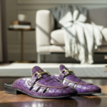 Misht Purple Designer Mules