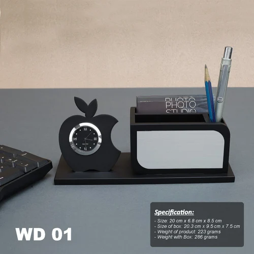 wd01-wooden-desk-top-table-top-gift-item-with-table-clock-500x500 WD01 Wooden Desk Top Table Top Gift Item with Table Clock - Image 1